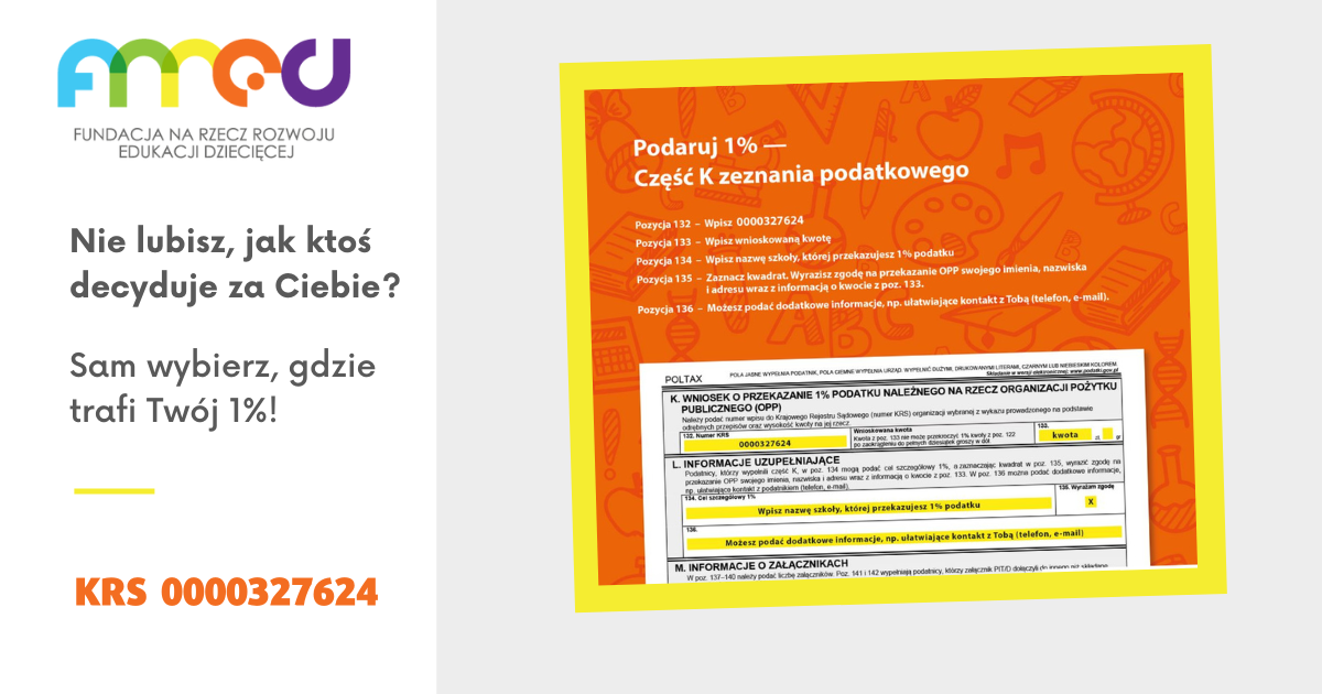 Sam zdecyduj - 1 % podatku